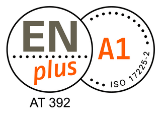 ENplus A1 Zertifizierungslogo für Holzpellets