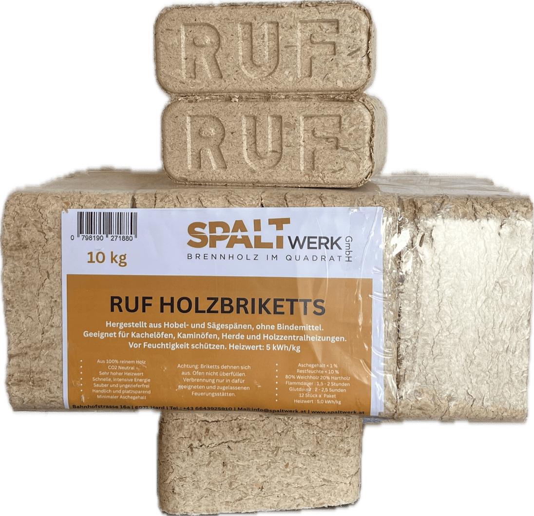 Spaltwerk RUF Holzbriketts – 10 kg Paket